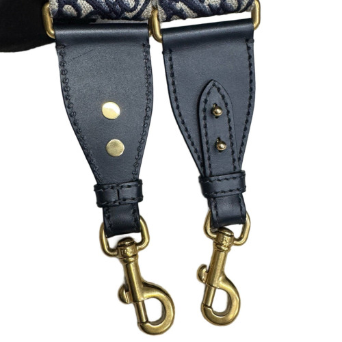 Dior Small Dioraddict Flap Oblique Navy Beige