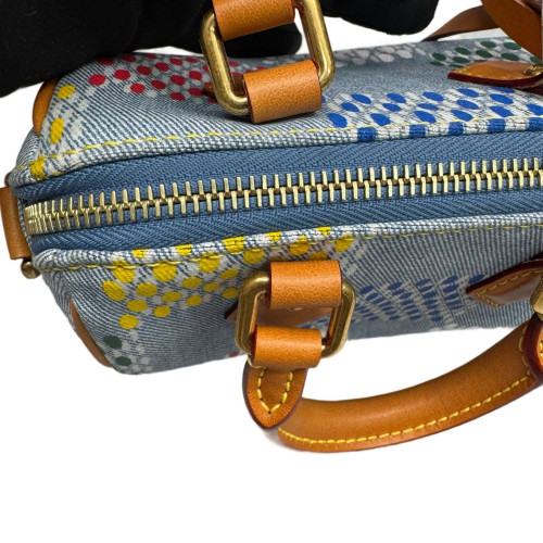Louis Vuitton Speedy 18 Bandouliere Denim Monogram Blue