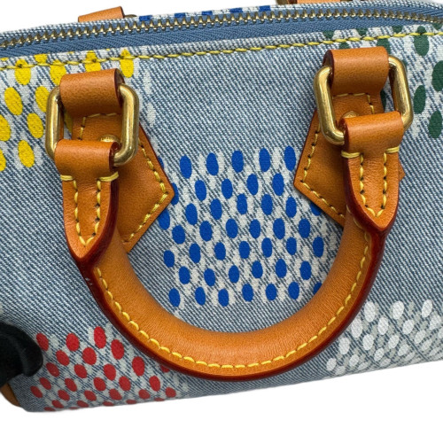 Louis Vuitton Speedy 18 Bandouliere Denim Monogram Blue