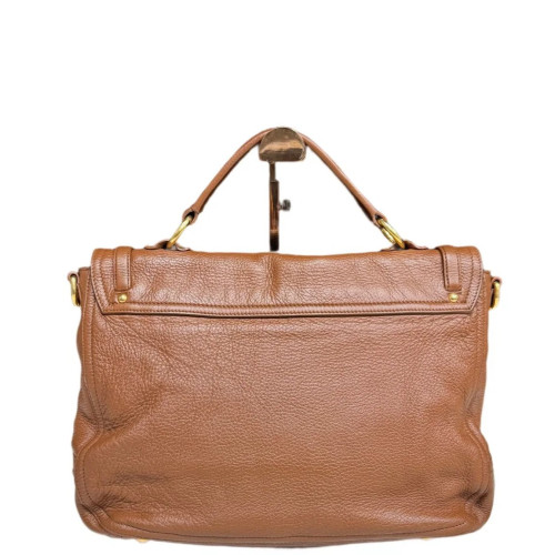 Miu Miu Two-Way Bag Calfskin Brown