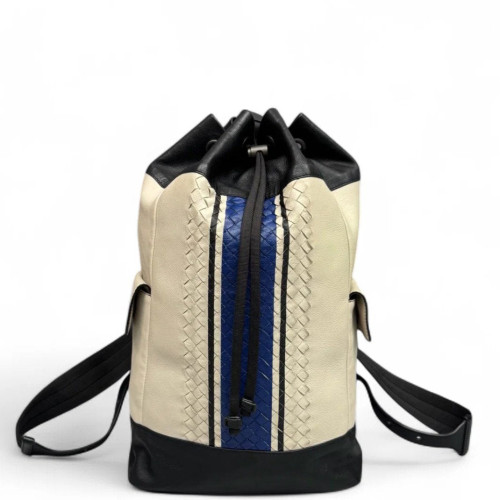 Bottega Veneta Backpack Nappa Black Beige