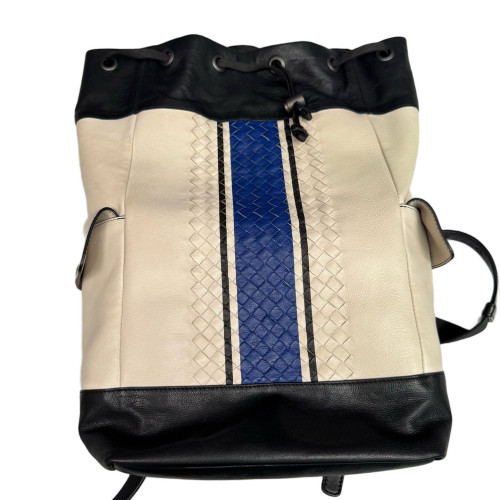 Bottega Veneta Backpack Nappa Black Beige
