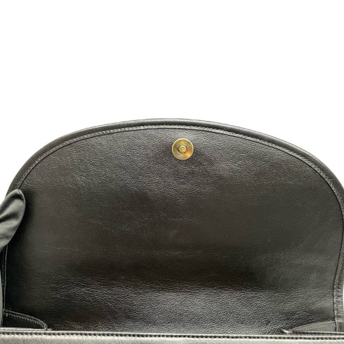 Gucci Crystal Medium Rajah Shoulder Bag Calfskin Black