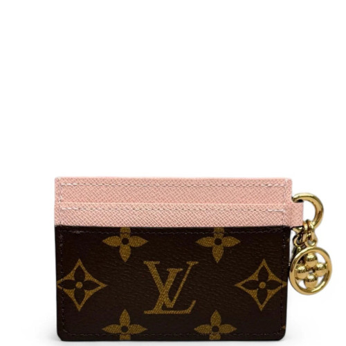 Louis Vuitton Card Holder Monogram Brown Pink Louis Vuitton Card Holder Monogram Brown Pink