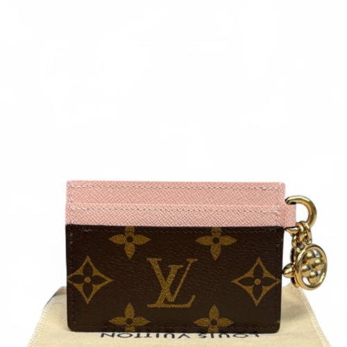 Louis Vuitton Card Holder Monogram Brown Pink Louis Vuitton Card Holder Monogram Brown Pink