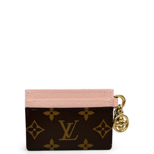 Louis Vuitton Card Holder Monogram Brown Pink Louis Vuitton Card Holder Monogram Brown Pink