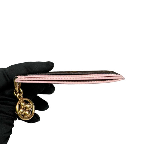 Louis Vuitton Card Holder Monogram Brown Pink Louis Vuitton Card Holder Monogram Brown Pink