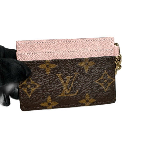 Louis Vuitton Card Holder Monogram Brown Pink Louis Vuitton Card Holder Monogram Brown Pink