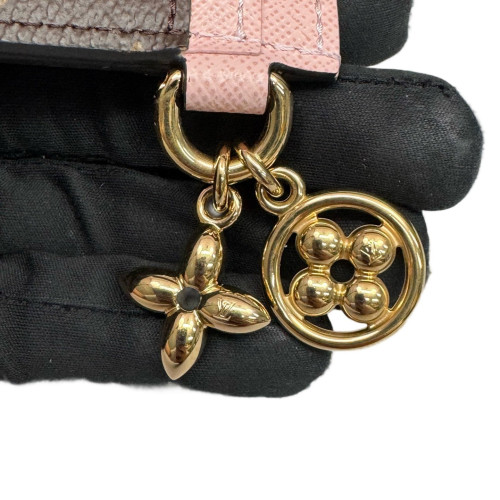 Louis Vuitton Card Holder Monogram Brown Pink Louis Vuitton Card Holder Monogram Brown Pink