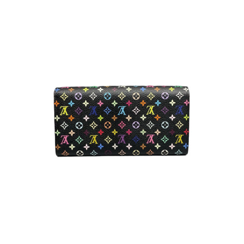 Louis Vuitton Sarah Wallet Monogram Multicolor Black