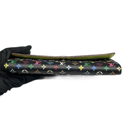 Louis Vuitton Sarah Wallet Monogram Multicolor Black
