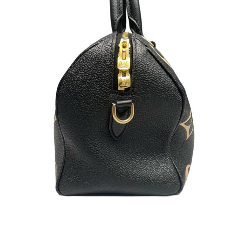 Louis Vuitton Speedy Bandouliere 25 Empreinte Monogram Giant Black White