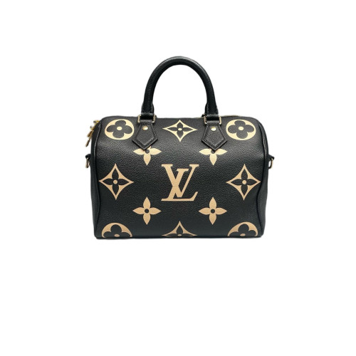 Louis Vuitton Speedy Bandouliere 25 Empreinte Monogram Giant Black White