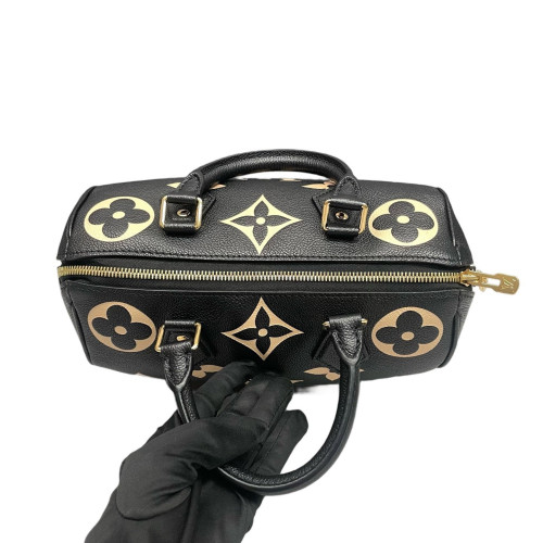 Louis Vuitton Speedy Bandouliere 25 Empreinte Monogram Giant Black White
