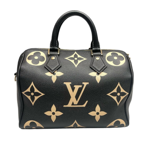 Louis Vuitton Speedy Bandouliere 25 Empreinte Monogram Giant Black White