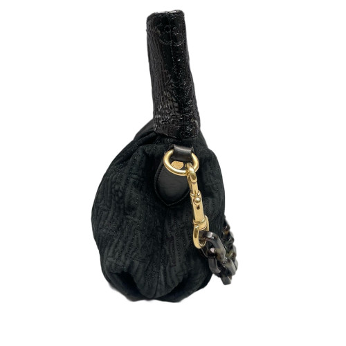 Louis Vuitton Shoulder Bag Corduroy Black Gold Louis Vuitton Shoulder Bag Corduroy Black Gold