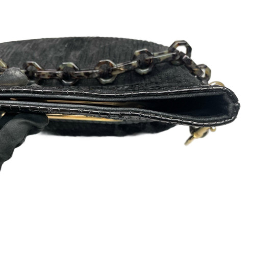 Louis Vuitton Shoulder Bag Corduroy Black Gold Louis Vuitton Shoulder Bag Corduroy Black Gold