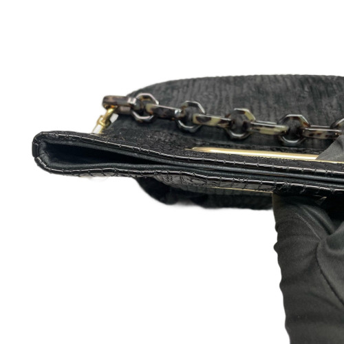 Louis Vuitton Shoulder Bag Corduroy Black Gold Louis Vuitton Shoulder Bag Corduroy Black Gold