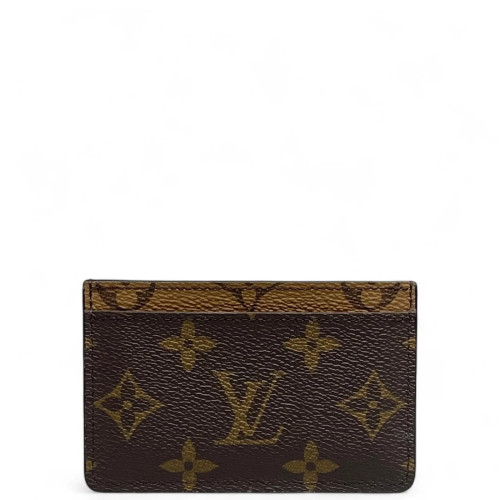 Louis Vuitton Curieuse Card Holder Reverse Monogram Brown
