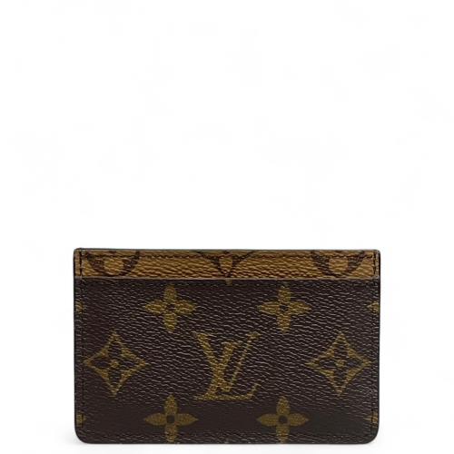 Louis Vuitton Curieuse Card Holder Reverse Monogram Brown