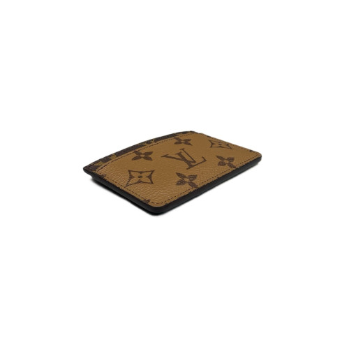 Louis Vuitton Curieuse Card Holder Reverse Monogram Brown
