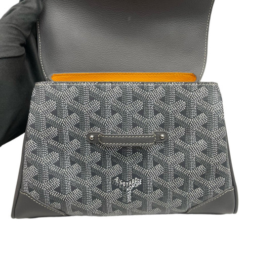 Goyard Mini Saigon Goyardine Dark Grey White Goyard Mini Saigon Goyardine Dark Grey White