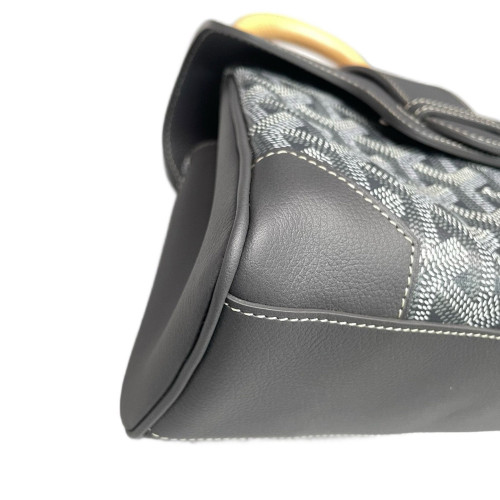 Goyard Mini Saigon Goyardine Dark Grey White Goyard Mini Saigon Goyardine Dark Grey White