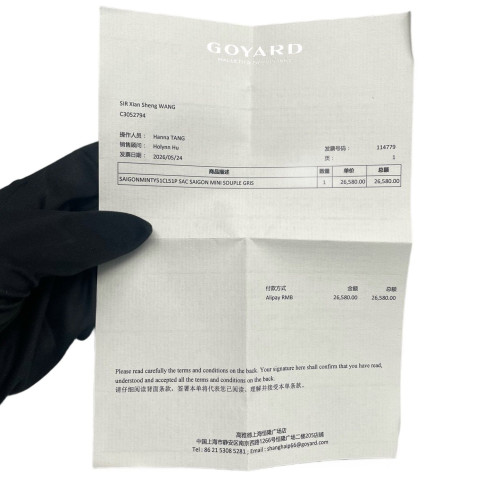 Goyard Mini Saigon Goyardine Dark Grey White Goyard Mini Saigon Goyardine Dark Grey White
