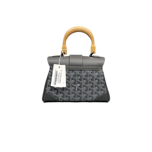 Goyard Mini Saigon Goyardine Dark Grey White Goyard Mini Saigon Goyardine Dark Grey White