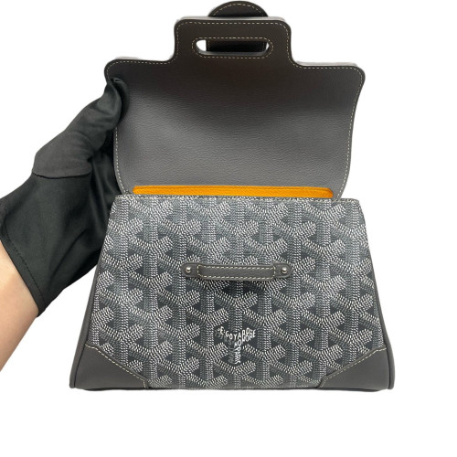 Goyard Mini Saigon Goyardine Dark Grey White Goyard Mini Saigon Goyardine Dark Grey White