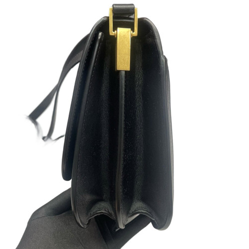 Yves Saint Laurent Medium Solferino Suede Calfskin Black Yves Saint Laurent Medium Solferino Suede Calfskin Black