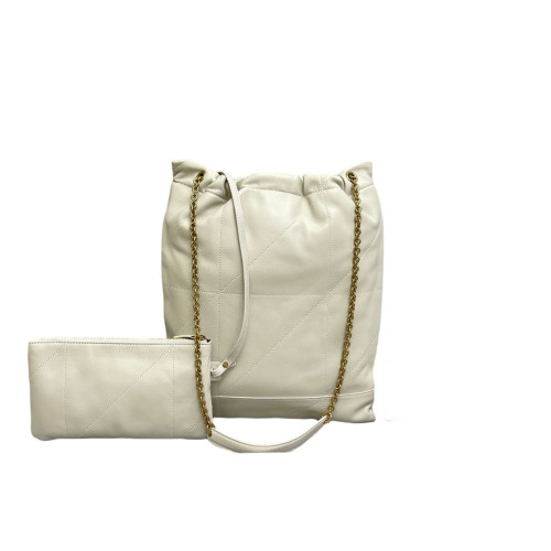 Yves Saint Laurent Jamie 4.3 Shoulder Bag Calfskin Light Grey White