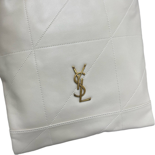 Yves Saint Laurent Jamie 4.3 Shoulder Bag Calfskin Light Grey White