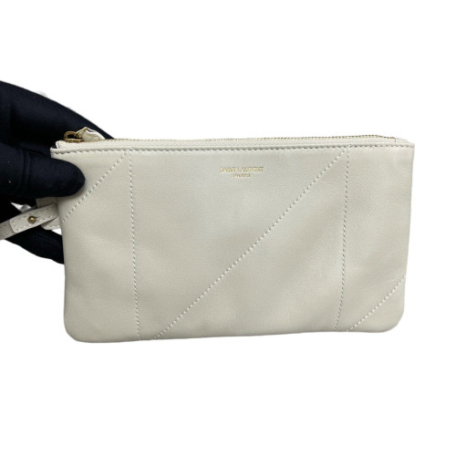 Yves Saint Laurent Jamie 4.3 Shoulder Bag Calfskin Light Grey White