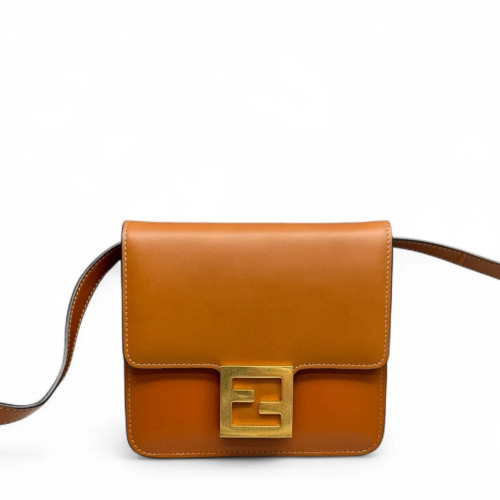 Fendi Crossbody Bag Smooth Calfskin Brown