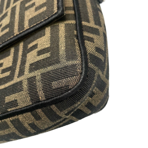 Fendi Baguette Zucca Dark Brown Beige
