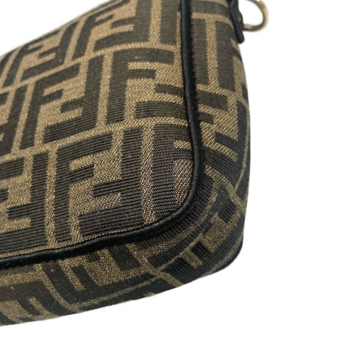 Fendi Baguette Zucca Dark Brown Beige