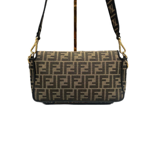 Fendi Baguette Zucca Dark Brown Beige