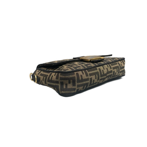 Fendi Baguette Zucca Dark Brown Beige