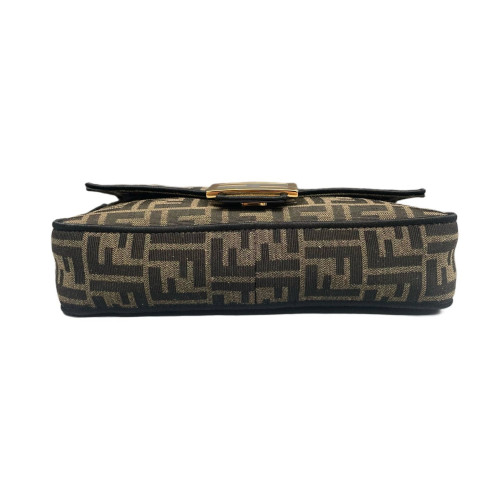 Fendi Baguette Zucca Dark Brown Beige