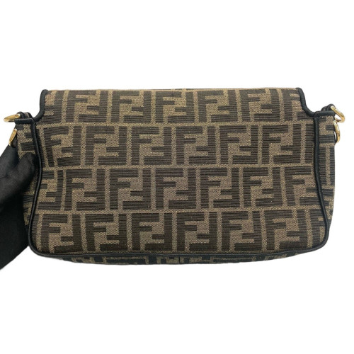 Fendi Baguette Zucca Dark Brown Beige