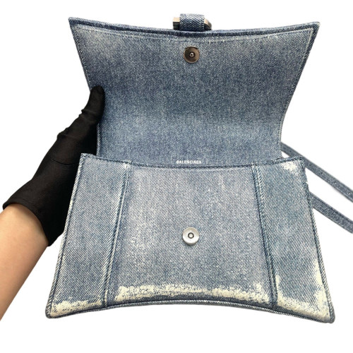 Balenciaga Hourglass Small Denim Blue