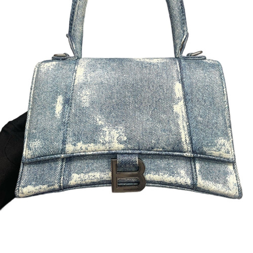 Balenciaga Hourglass Small Denim Blue