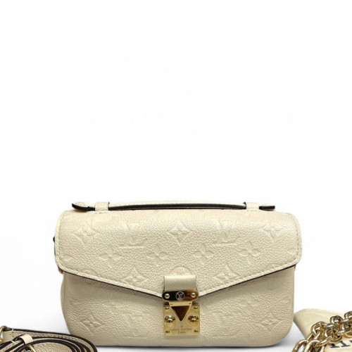 Louis Vuitton Pochette Metis East West Empreinte Monogram White