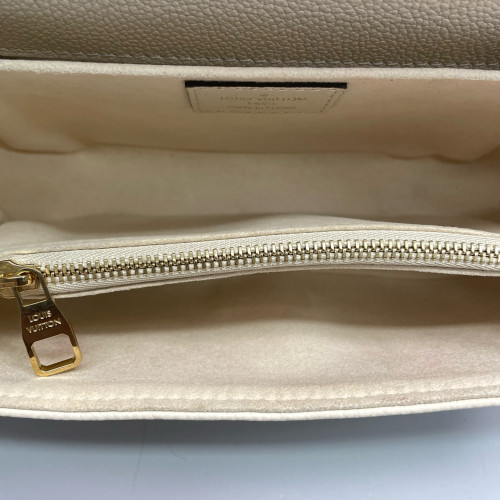 Louis Vuitton Pochette Metis East West Empreinte Monogram White