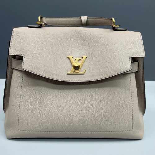 Louis Vuitton Lockme Ever MM Calfskin Natural Tan