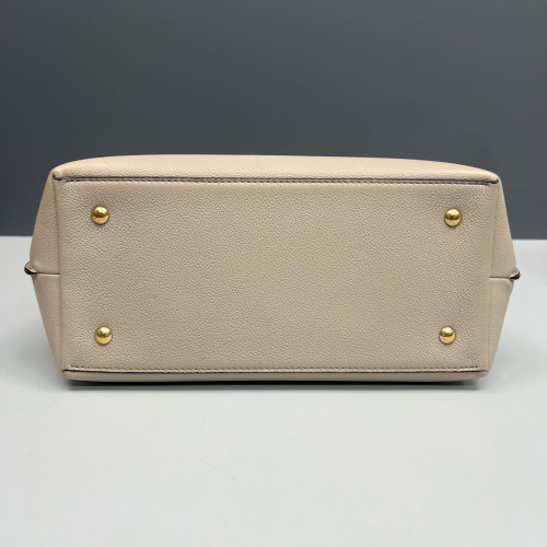 Louis Vuitton Lockme Ever MM Calfskin Natural Tan