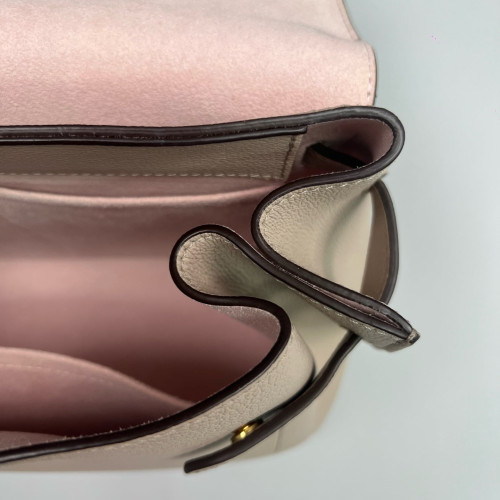 Louis Vuitton Lockme Ever MM Calfskin Natural Tan