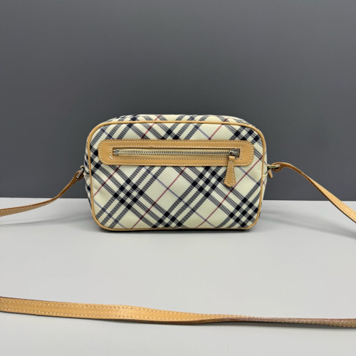 Burberry Camera Case House Check Calfskin Beige Black Red