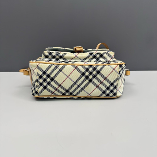 Burberry Camera Case House Check Calfskin Beige Black Red